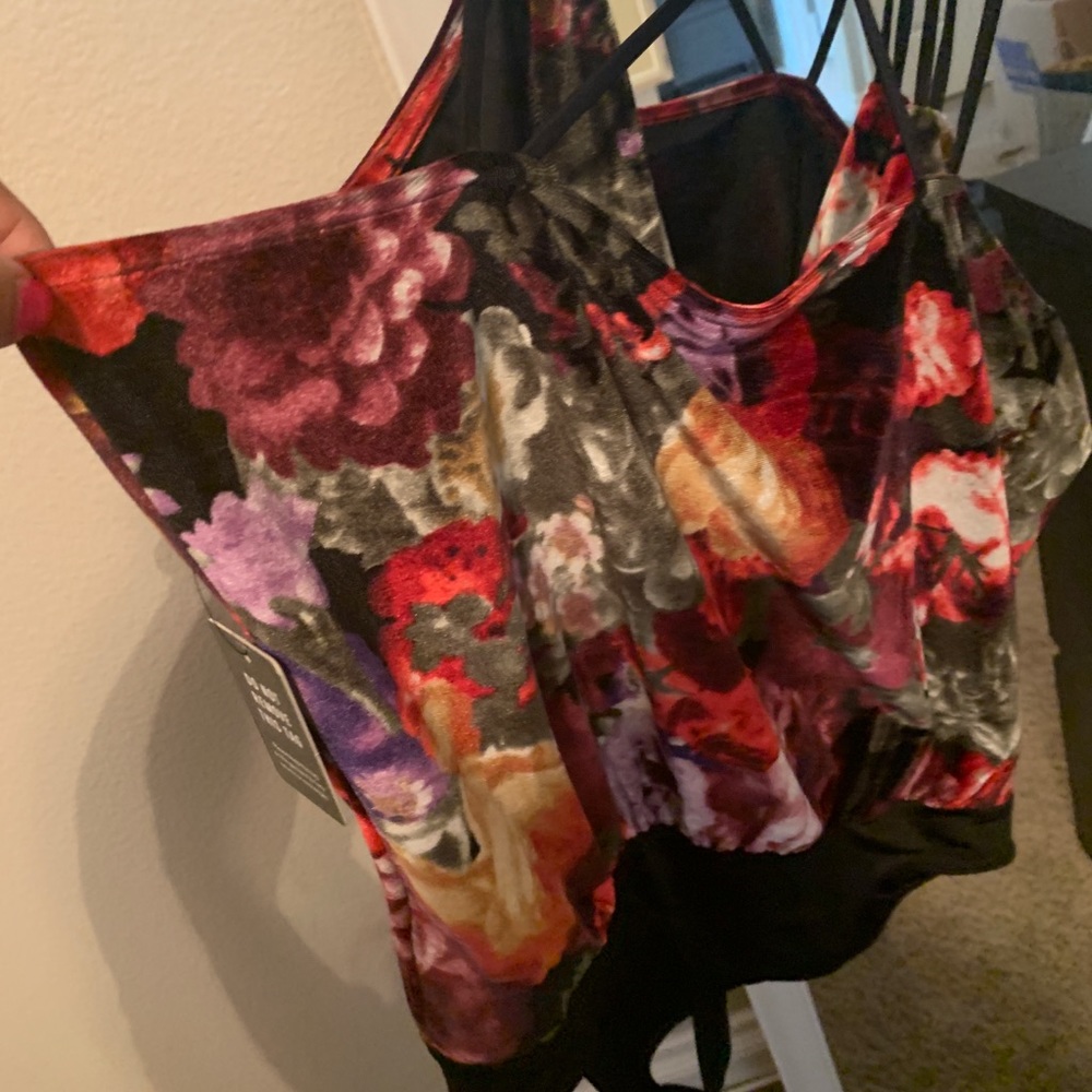 Velvet body suit